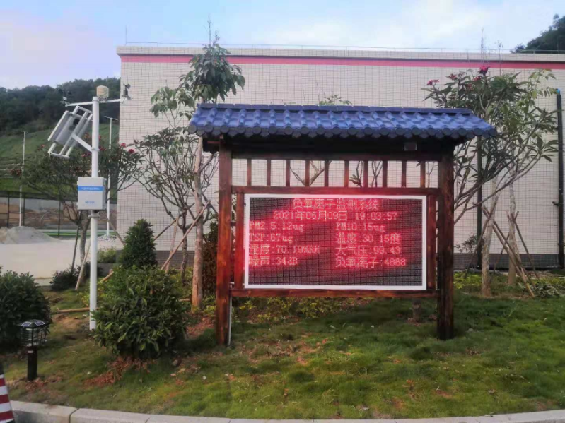 广东肇庆地区安装完美体育负氧离子监测站